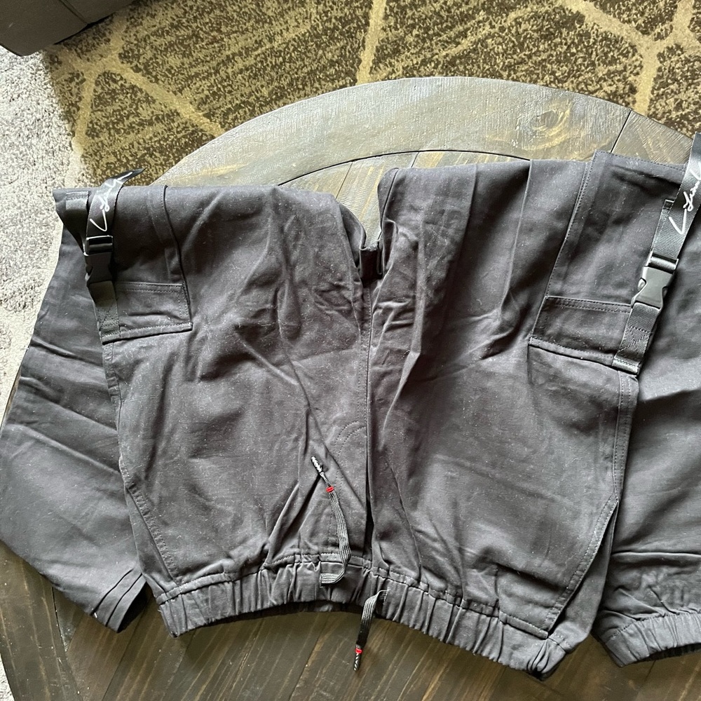 Black cargo pants